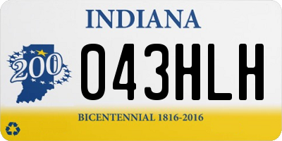 IN license plate 043HLH