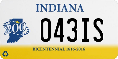 IN license plate 043IS