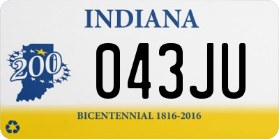 IN license plate 043JU