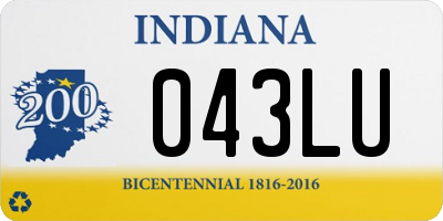 IN license plate 043LU