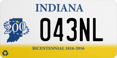 IN license plate 043NL