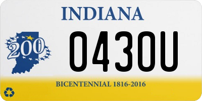 IN license plate 043OU