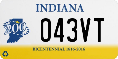 IN license plate 043VT