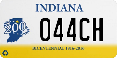 IN license plate 044CH