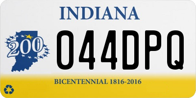 IN license plate 044DPQ
