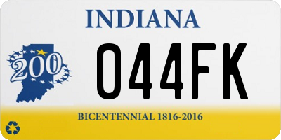 IN license plate 044FK