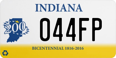IN license plate 044FP