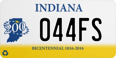 IN license plate 044FS