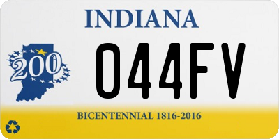 IN license plate 044FV