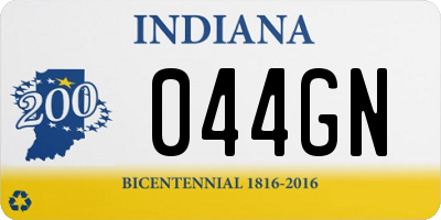 IN license plate 044GN