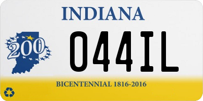 IN license plate 044IL