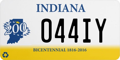 IN license plate 044IY