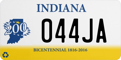 IN license plate 044JA