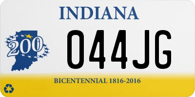 IN license plate 044JG