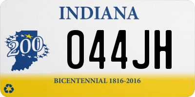 IN license plate 044JH