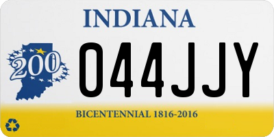 IN license plate 044JJY