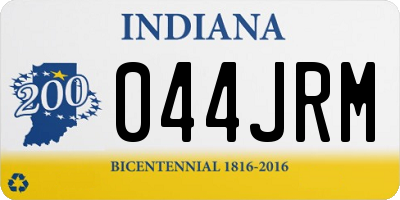 IN license plate 044JRM