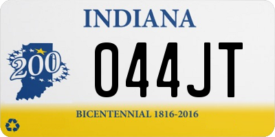 IN license plate 044JT