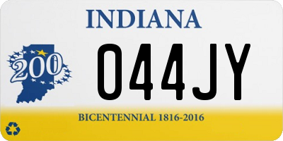 IN license plate 044JY