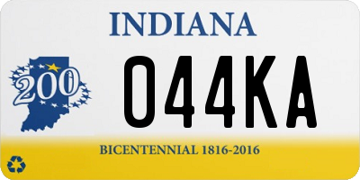 IN license plate 044KA