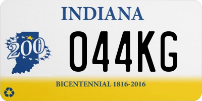 IN license plate 044KG