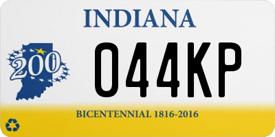 IN license plate 044KP