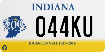 IN license plate 044KU