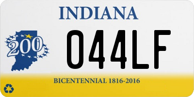 IN license plate 044LF