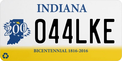 IN license plate 044LKE