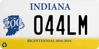 IN license plate 044LM