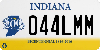 IN license plate 044LMM