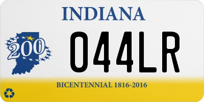 IN license plate 044LR