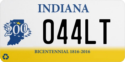 IN license plate 044LT