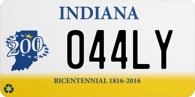 IN license plate 044LY