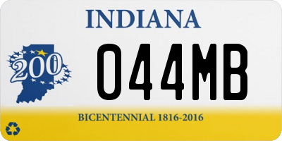 IN license plate 044MB