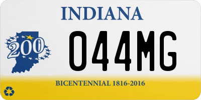 IN license plate 044MG