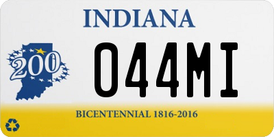 IN license plate 044MI