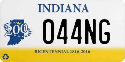 IN license plate 044NG