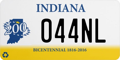 IN license plate 044NL