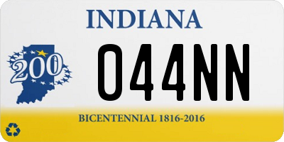 IN license plate 044NN