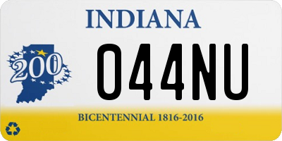 IN license plate 044NU