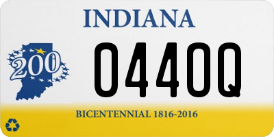 IN license plate 044OQ