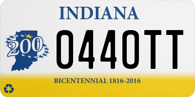 IN license plate 044OTT