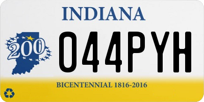 IN license plate 044PYH