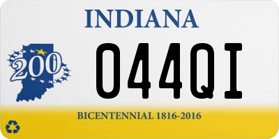 IN license plate 044QI