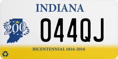 IN license plate 044QJ