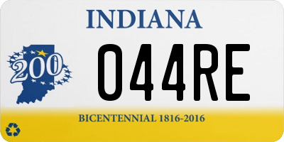 IN license plate 044RE