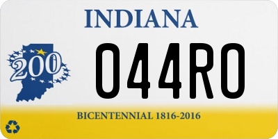 IN license plate 044RO