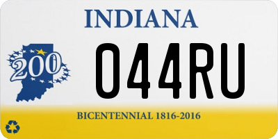 IN license plate 044RU