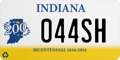 IN license plate 044SH